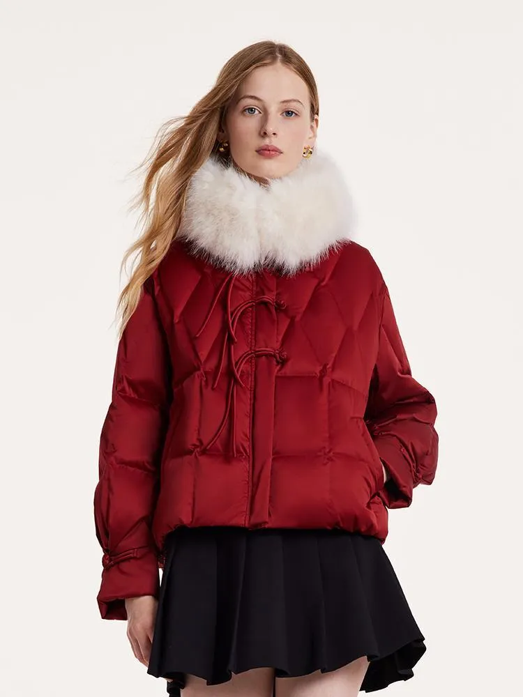 Short Cheongsam Button Goose Down Garment sold by Goelia product image thumbnail 3