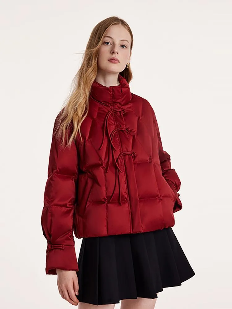 Short Cheongsam Button Goose Down Garment sold by Goelia product image thumbnail 4