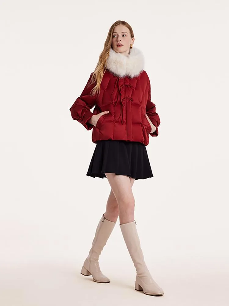 Short Cheongsam Button Goose Down Garment sold by Goelia product image thumbnail 2