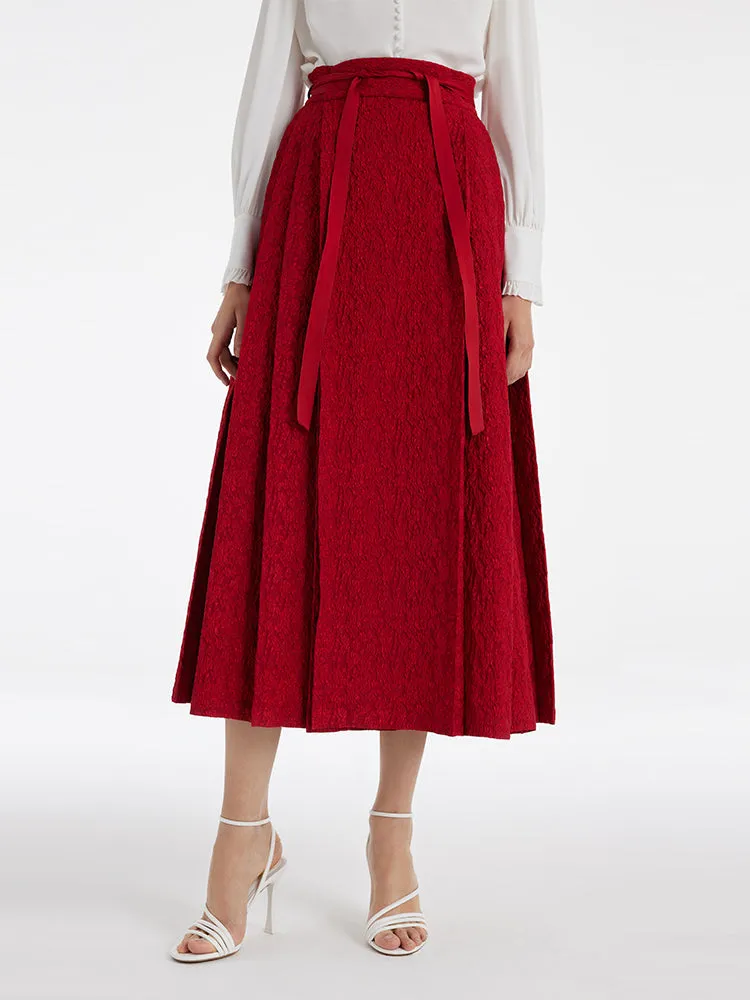 Rose Jacquard Women Mamianqun With Bottomed Skirt sold by Goelia product image thumbnail 5