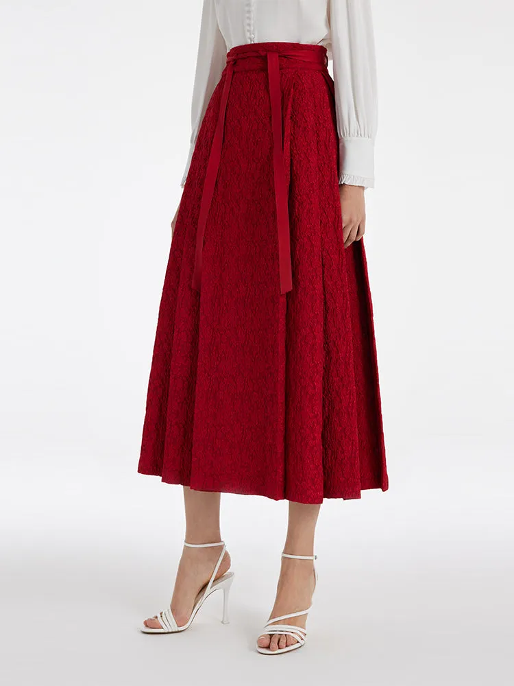 Rose Jacquard Women Mamianqun With Bottomed Skirt sold by Goelia product image thumbnail 4