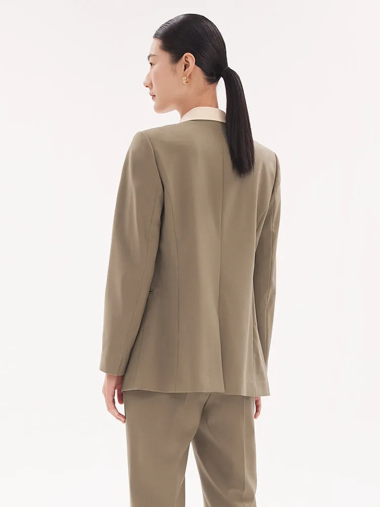 Machine Washable Wool Slim Blazer sold by Goelia product image thumbnail 3