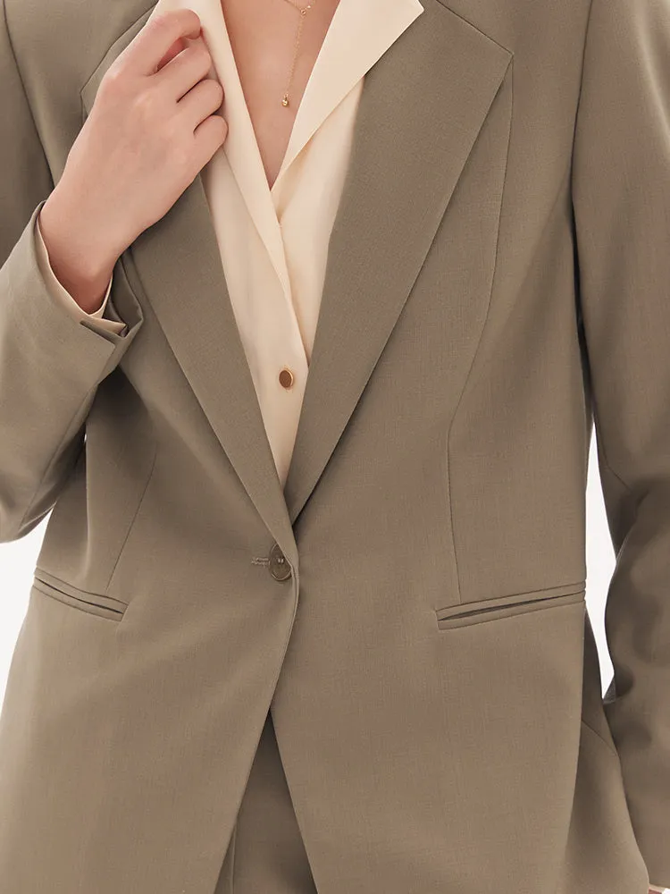 Machine Washable Wool Slim Blazer sold by Goelia product image thumbnail 4