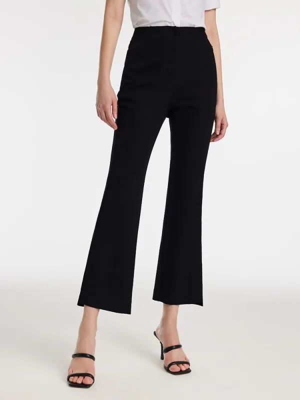 Acetate Micro-Flared Ankle Length Women Pants sold by Goelia