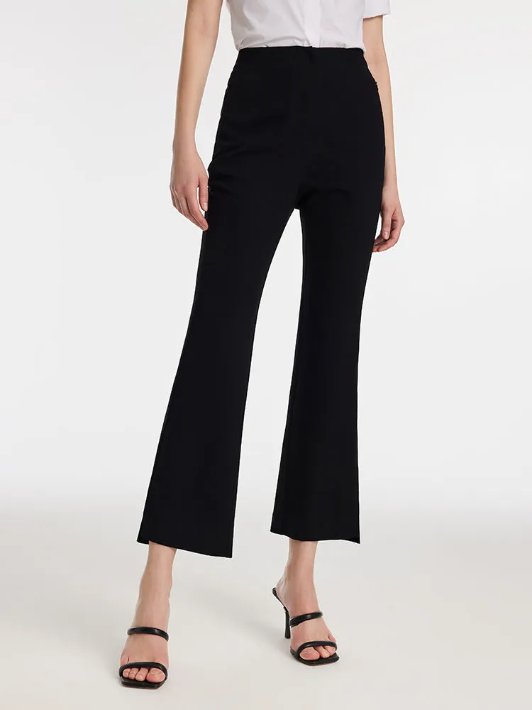 Acetate Micro-Flared Ankle Length Women Pants sold by Goelia