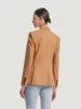 Camel Worsted Woolen Women Blazer sold by Goelia