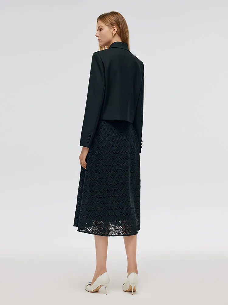 Wool Blend New Chinese-Style Women Crop Jacket sold by Goelia product image thumbnail 4