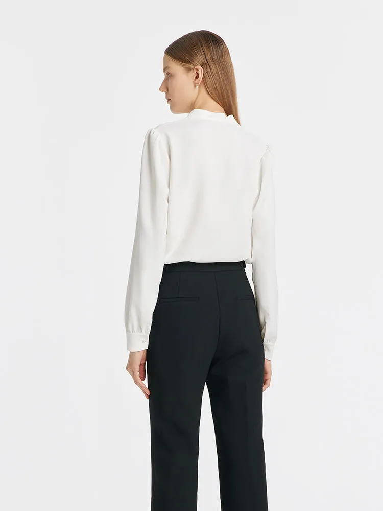 V-Neck Women Blouse With Pearl Chain sold by Goelia product image thumbnail 3