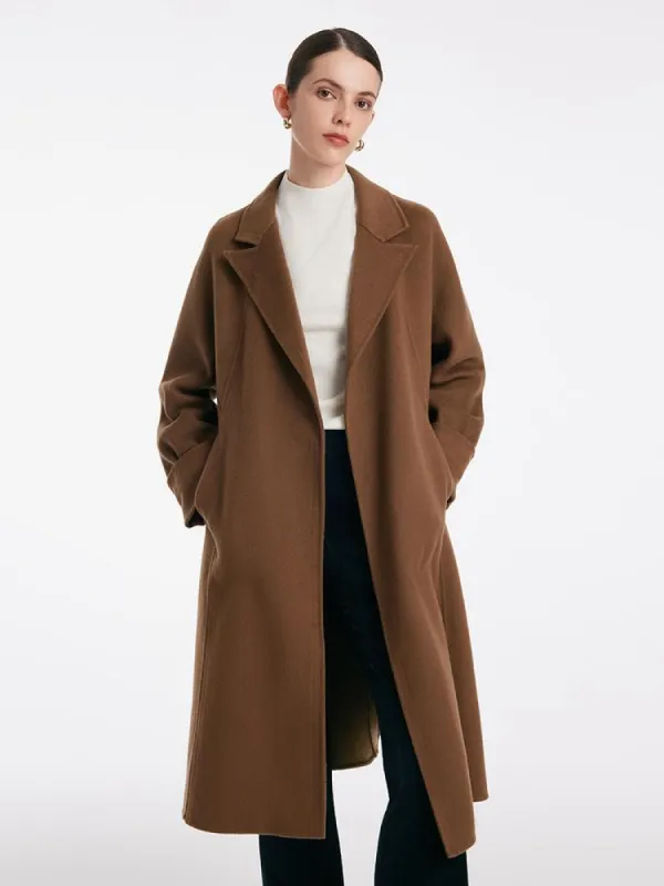 Pure Cashmere Classic Women Coat sold by Goelia