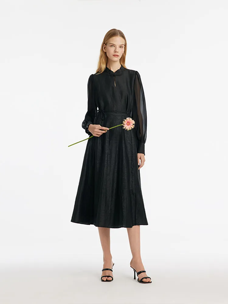 18 Momme Pure Xiang Yun Silk New Chinese-Style Women Blouse sold by Goelia product image thumbnail 2