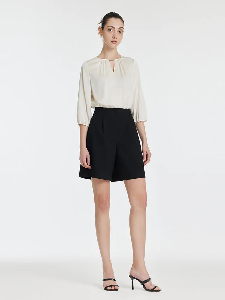 22 Momme Mulberry Silk Cut-Out Women Blouse sold by Goelia product image thumbnail 2