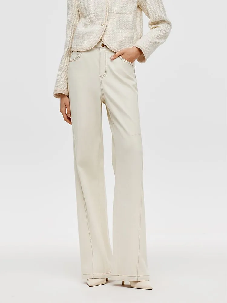 Contrast Stitch Micro-Flared Women Jeans sold by Goelia product image thumbnail 5