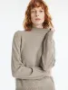 Cashmere Mock Neck Women Pullover Sweater sold by Goelia