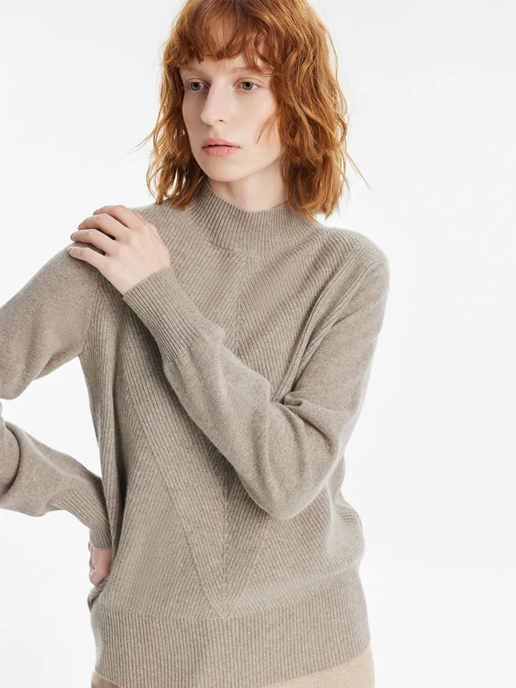 Cashmere Mock Neck Women Pullover Sweater sold by Goelia product image thumbnail 4