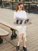 Openwork Slit Women Skirt sold by Goelia