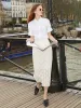Openwork Slit Women Skirt sold by Goelia