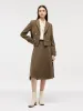 Washable Wool Crop Jacket And A-Line Skirt Two-Piece Set sold by Goelia