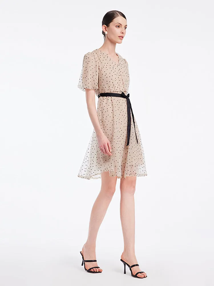 Polka Dots Mesh Mini Dress sold by Goelia product image thumbnail 2