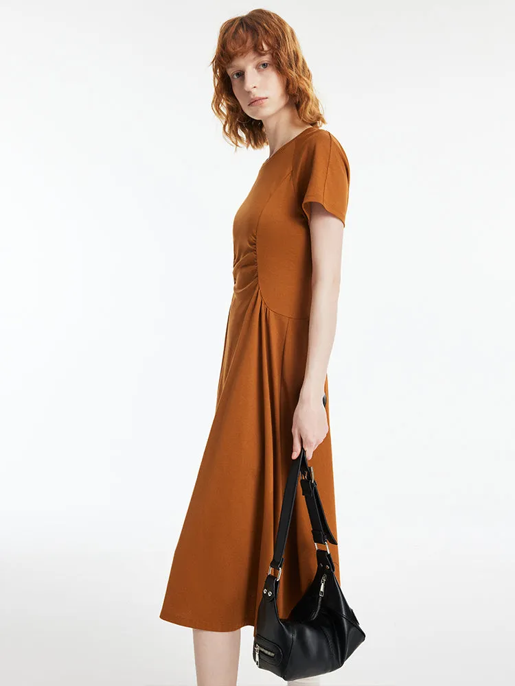 Ruched Waist Women Midi Dress sold by Goelia product image thumbnail 4