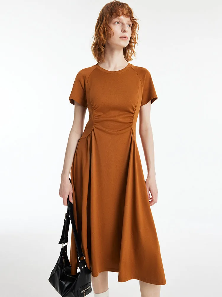 Ruched Waist Women Midi Dress sold by Goelia product image thumbnail 3
