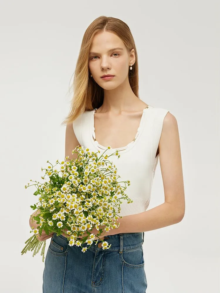 Reversible Women Knitted Tank Top sold by Goelia product image thumbnail 3