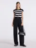 Tencel Striped Knitted Women Tank Top sold by Goelia