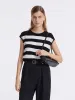Tencel Striped Knitted Women Tank Top sold by Goelia