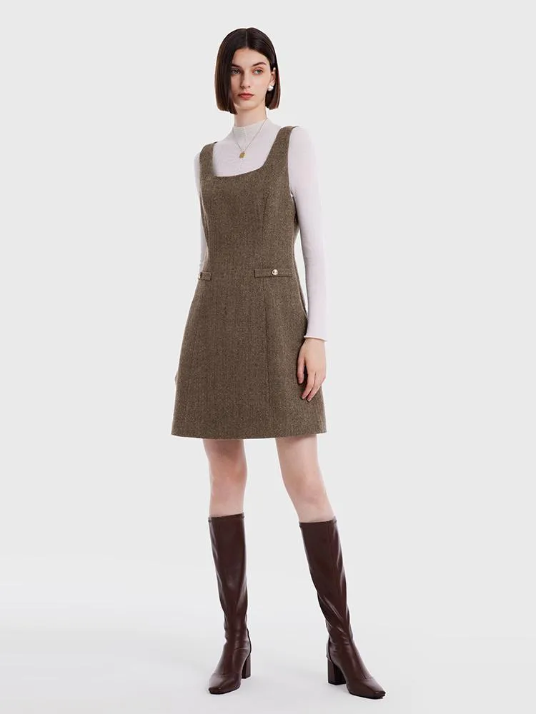 Retro Washable Woolen Tank Dress sold by Goelia product image thumbnail 2