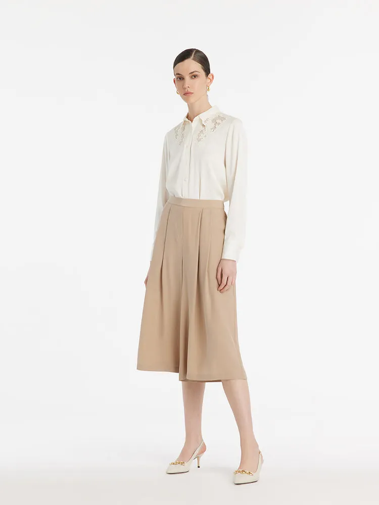Pure 22 Momme Mulberry Silk Women Culottes sold by Goelia product image thumbnail 2