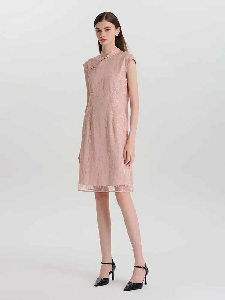 Lace Cheongsam Qipao Women Mini Dress sold by Goelia product image thumbnail 2