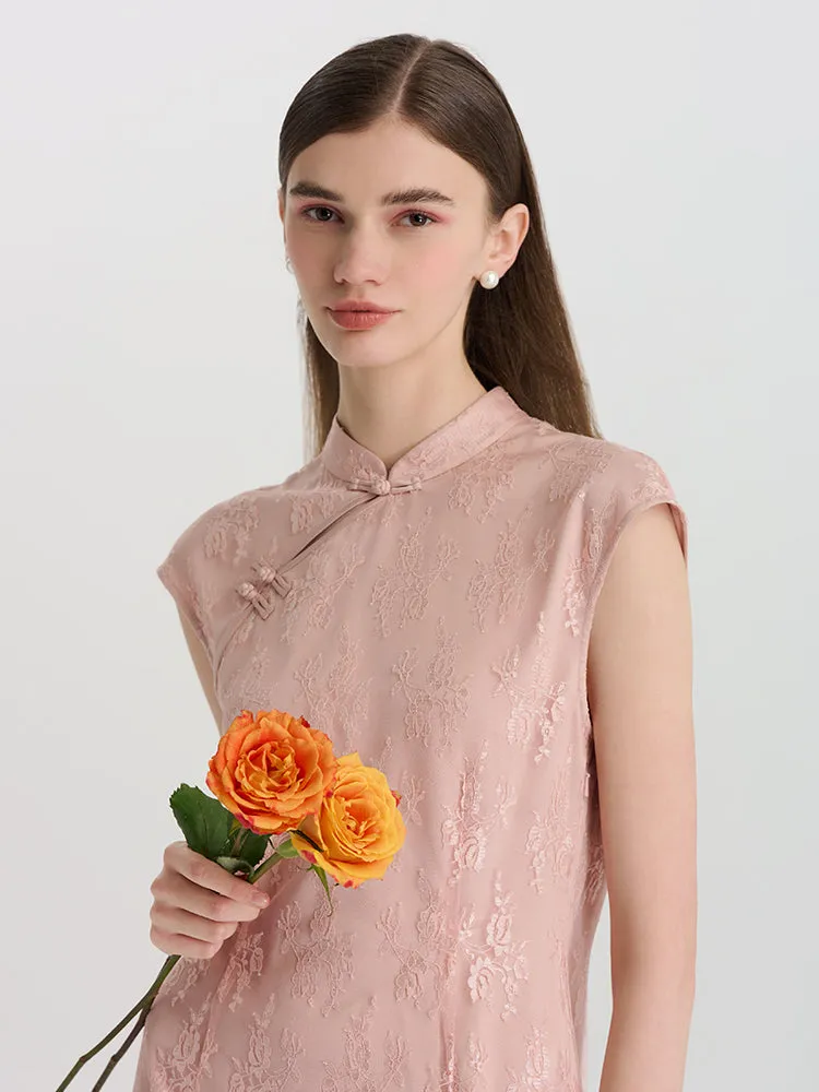 Lace Cheongsam Qipao Women Mini Dress sold by Goelia product image thumbnail 5
