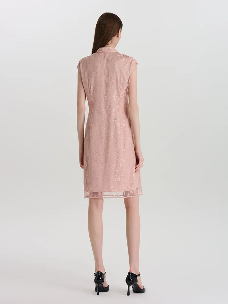 Lace Cheongsam Qipao Women Mini Dress sold by Goelia product image thumbnail 4