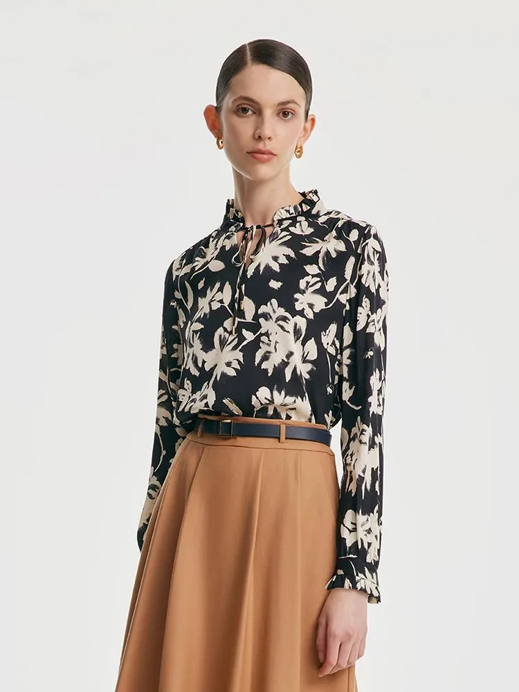 19 Momme Stretch Silk Print Woven Women Blouse sold by Goelia product image thumbnail 4