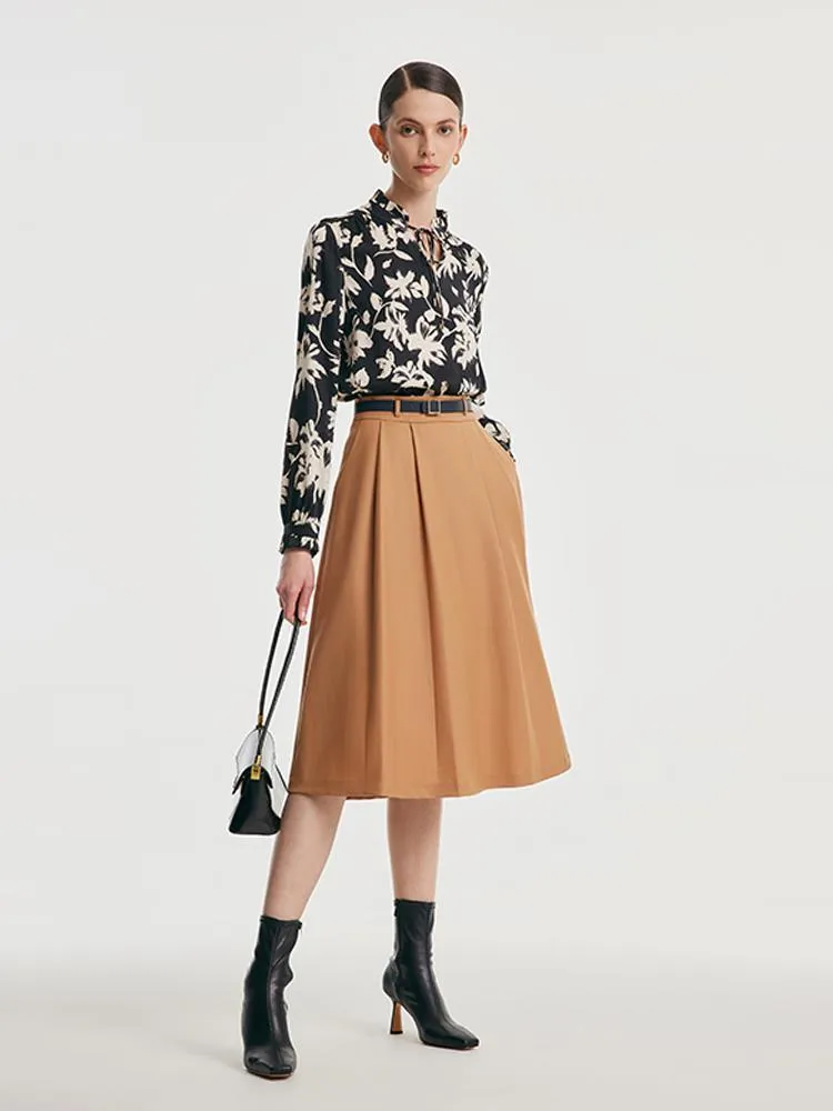 19 Momme Stretch Silk Print Woven Women Blouse sold by Goelia product image thumbnail 2