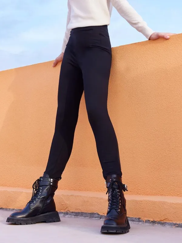 Stretchy Knit Full Length Women Winter Pants sold by Goelia