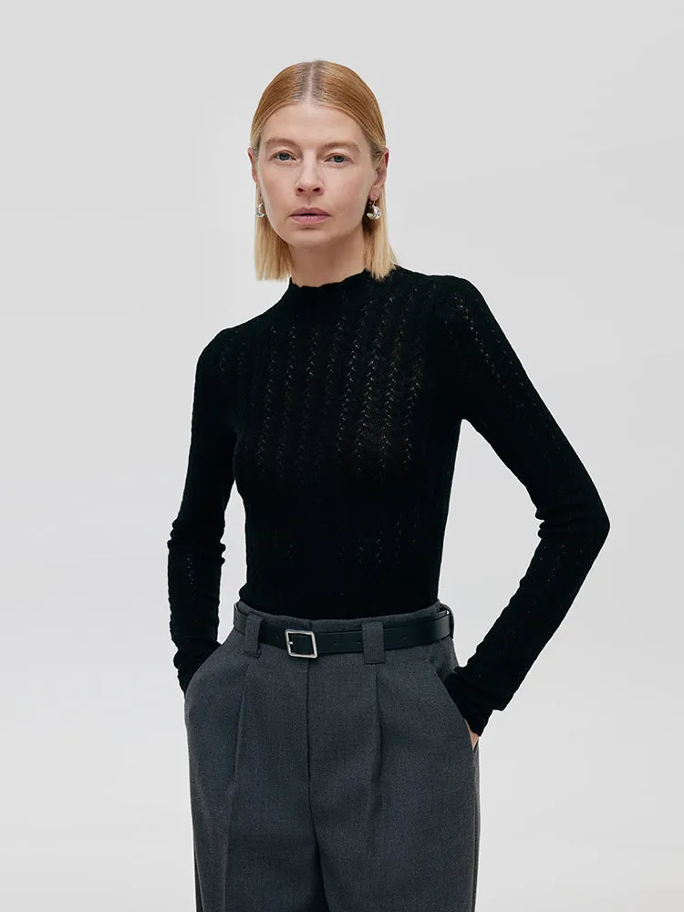 Machine Washable Wool Women Long Sleeve Top sold by Goelia product image thumbnail 3