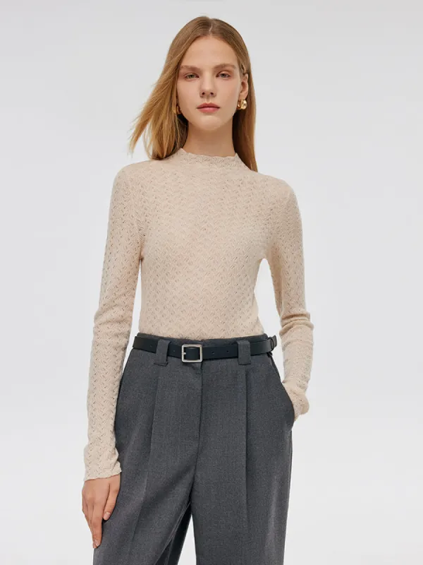 Machine Washable Wool Women Long Sleeve Top sold by Goelia
