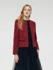 Wool Blend Tweed Women Crop Jacket sold by Goelia