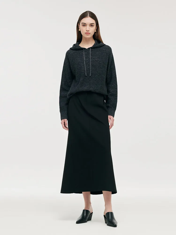 Cashmere Drawstring Women Hoodie sold by Goelia product image thumbnail 2