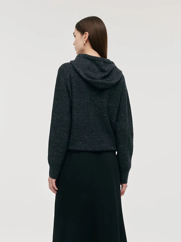 Cashmere Drawstring Women Hoodie sold by Goelia product image thumbnail 3