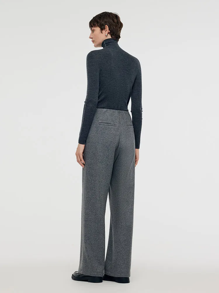 Wool Blend Straight Women Pants sold by Goelia product image thumbnail 4