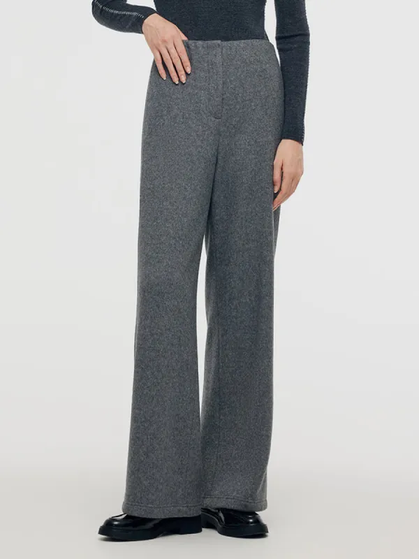 Wool Blend Straight Women Pants sold by Goelia