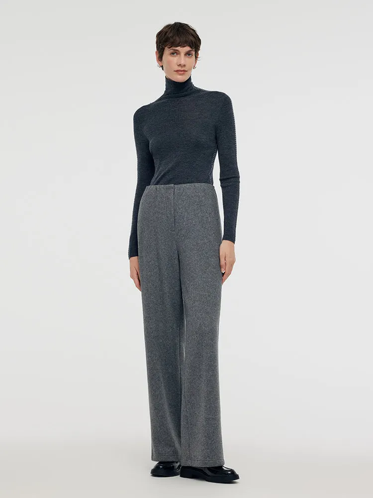 Wool Blend Straight Women Pants sold by Goelia product image thumbnail 2