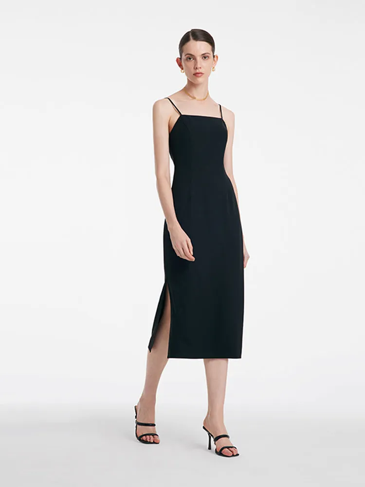 Back Twisted Spaghetti Strap Dress With Detachable Bra Pads sold by Goelia product image thumbnail 3