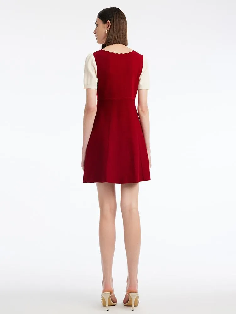 Wave Collar A-Line Mini Dress sold by Goelia product image thumbnail 3