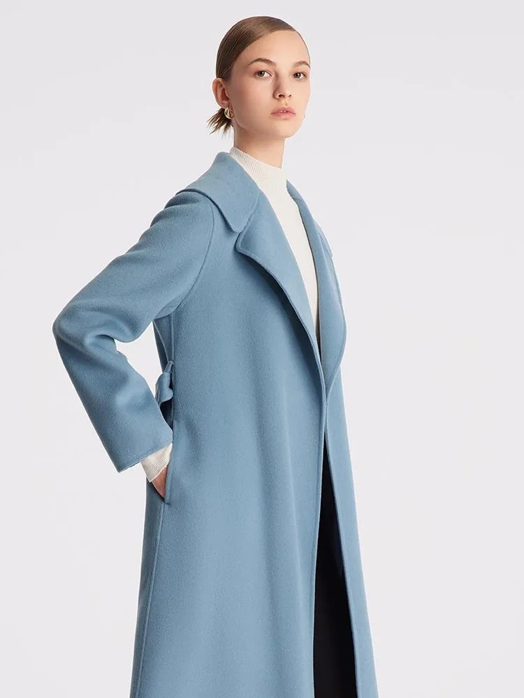 Pure Double-Faced Wool Lapel Women Coat sold by Goelia product image thumbnail 4