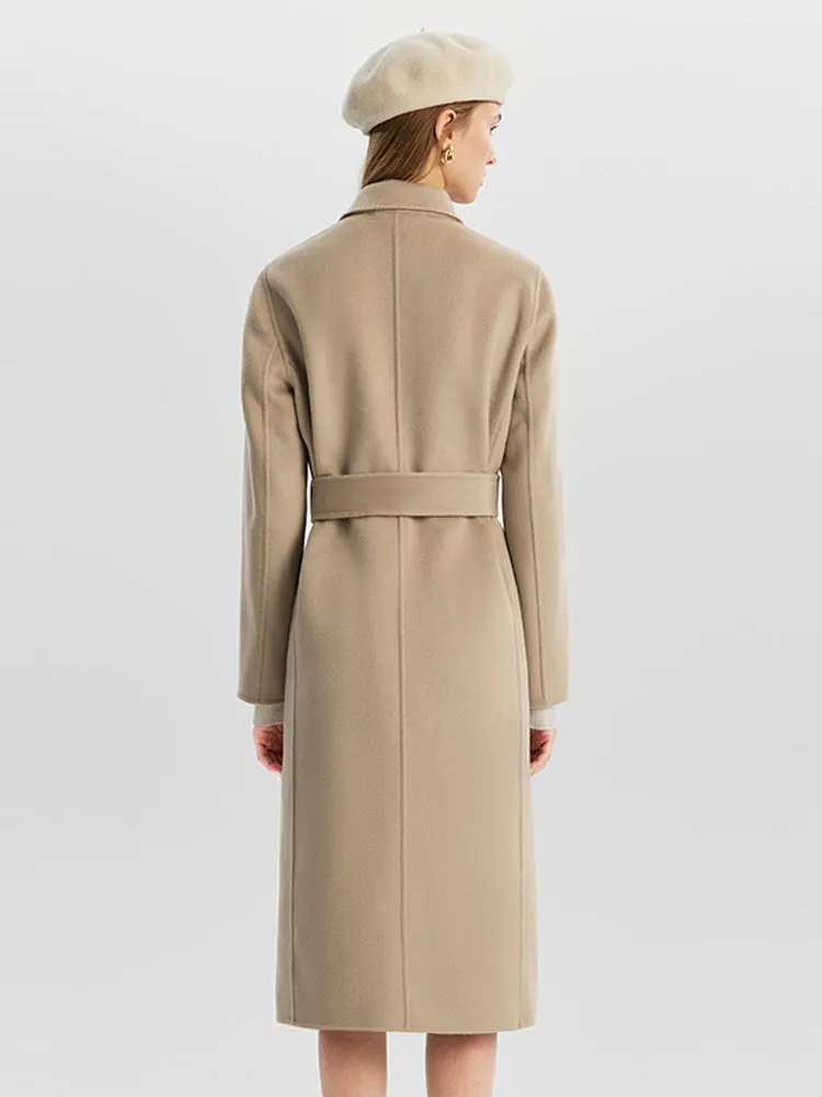 Woolen And Silk-Blend Double Face Coat sold by Goelia product image thumbnail 3