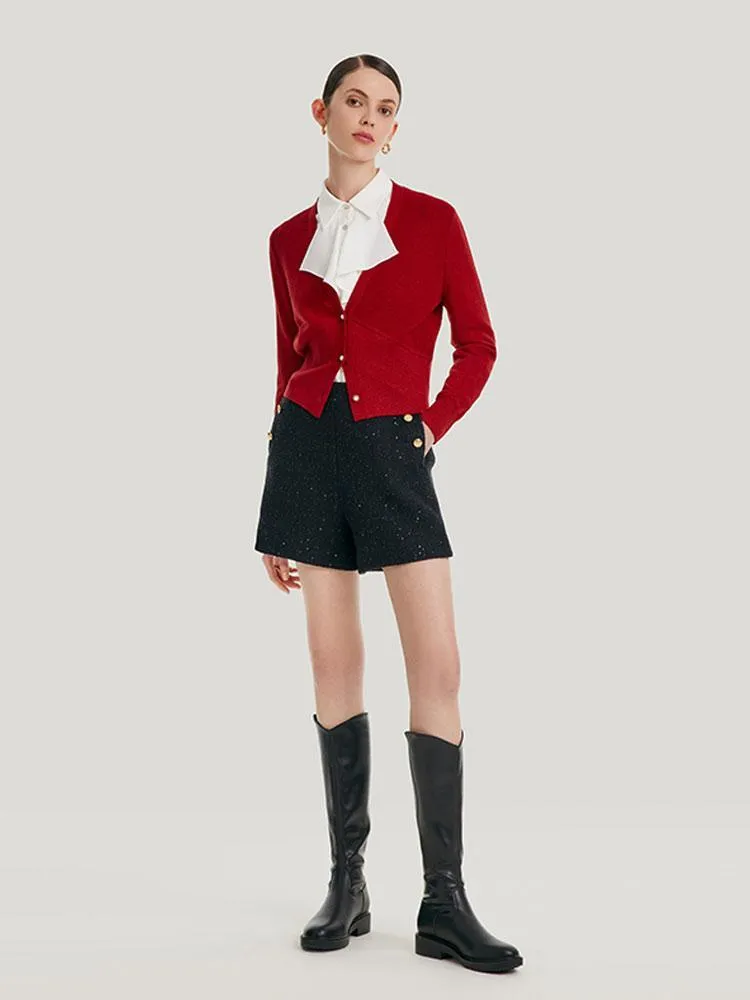 Woolen Gold Thread Slim Cardigan sold by Goelia product image thumbnail 5