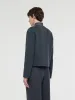 100% Wool Boxy Women Crop Jacket sold by Goelia