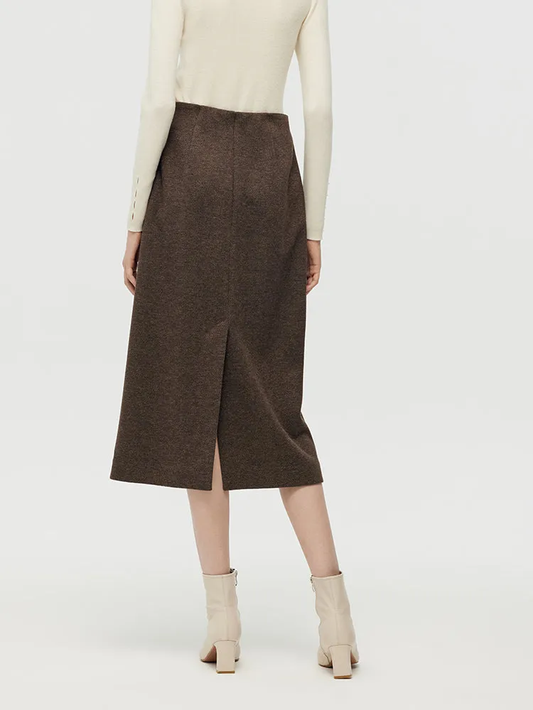 Knitted Women Column Midi Skirt sold by Goelia product image thumbnail 3